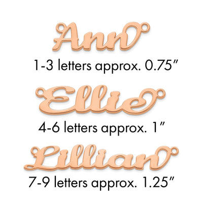 10K Yellow Gold Name Plate