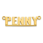 Sterling Silver/14k Rose Gold Underlined Name Plate view 10