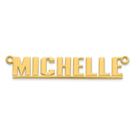 Sterling Silver/14k Rose Gold Underlined Name Plate view 20