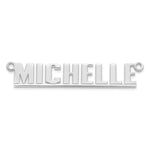 Sterling Silver/14k Rose Gold Underlined Name Plate view 18
