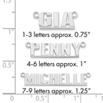 Sterling Silver/14k Rose Gold Underlined Name Plate view 24