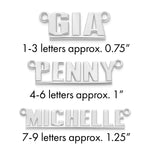 Sterling Silver/14k Rose Gold Underlined Name Plate view 4