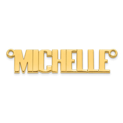 Atlantico Font Custom Name Plate Necklace