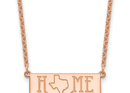 Sterling Silver/Rose Gold-Plated HOME/STATE Necklace (Style XNA1519RP)