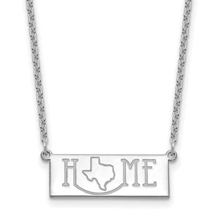 Sterling Silver/Rhodium-plated HOME/STATE Necklace (Style XNA1519SS)
