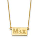 14K Yellow Gold 1-3 Letter Name Bar Necklace