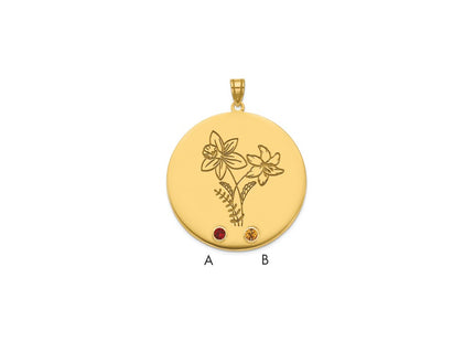 14k Yellow Gold Pendants Style XNA1521 - Classique Jewelry Inc.