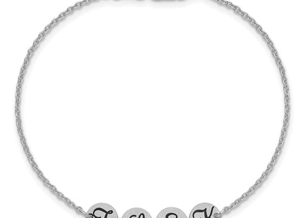 14k White Gold Bracelets Style XNA1522 - Classique Jewelry Inc.