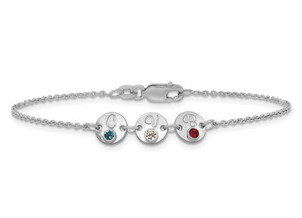 14k White Gold Bracelets Style XNA1523 - Classique Jewelry Inc.