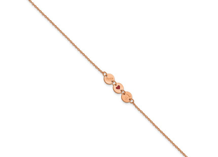 SS/Rose Plated Bracelets Style XNA1524RP - Classique Jewelry Inc.