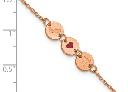 SS/Rose Plated Bracelets Style XNA1524RP - Classique Jewelry Inc.