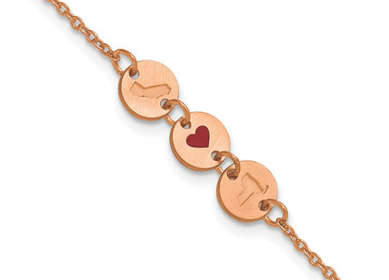 SS/Rose Plated Bracelets Style XNA1524RP - Classique Jewelry Inc.