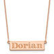 14K Rose Gold 4-6 Letter Name Bar Necklace