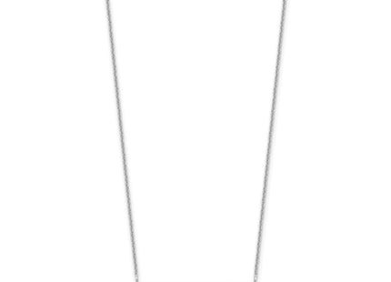 14k White Gold 4-6 Letter Name Bar Necklace (Style XNA1525W)