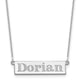 14K White Gold 4-6 Letter Name Bar Necklace