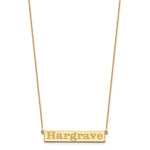 14K Yellow Gold 7-9 Letter Name Bar Necklace view
