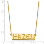 14K Yellow Gold 4-6 Letter Name Bar Necklace view