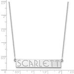 14K White Gold 7-9 Letter Name Bar Necklace view