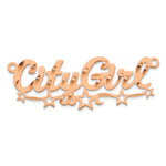 SS/Gold-plated Diamond-cut Cut-out Stars Name Plate view 29