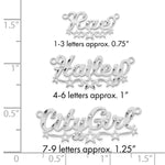 SS/Gold-plated Diamond-cut Cut-out Stars Name Plate view 25