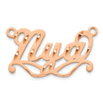 Sterling Silver/Gold-Plated Diamond Cut Sunglass Name Plate view 27