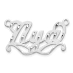 Sterling Silver/Gold-Plated Diamond Cut Sunglass Name Plate view 17