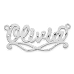 Sterling Silver/Gold-Plated Diamond Cut Sunglass Name Plate view 18