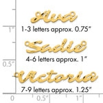 10k Rose Gold Diamond-cut Name Plate view 25