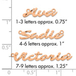 10k Rose Gold Diamond-cut Name Plate view 30