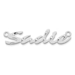 10k Rose Gold Diamond-cut Name Plate view 18
