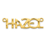 Sterling Silver/Rose-gold Diamond-cut Name Plate view 7