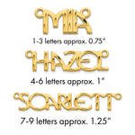 Sterling Silver/Rose-gold Diamond-cut Name Plate view 1