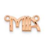Sterling Silver/Rose-gold Diamond-cut Name Plate view 15