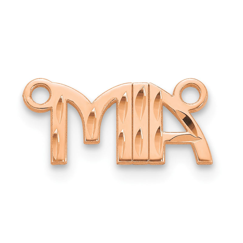 Sterling silver name pendants & charm, alternate view