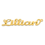 10k Rose Gold Diamond-cut Name Plate view 24