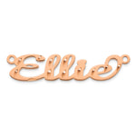 10k Rose Gold Diamond-cut Name Plate view 18