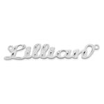 10k Rose Gold Diamond-cut Name Plate view 29