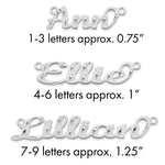 10k Rose Gold Diamond-cut Name Plate view 26
