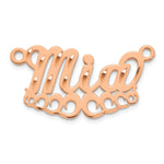 Sterling Silver/Gold-plated Diamond-cut Wave Name Plate view 19