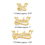 10k Yellow Gold Diamond-cut Heart Name Plate view 11
