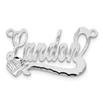 10k Yellow Gold Diamond-cut Heart Name Plate view 8