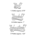 10k Yellow Gold Diamond-cut Heart Name Plate view 6
