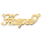 10k White Gold Diamond-cut Name Plate view 18