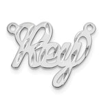 10k Yellow Gold Diamond-cut Name plate view 7