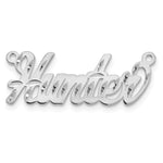 10k Yellow Gold Diamond-cut Name plate view 8