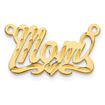 10k White Gold Diamond-cut Heart Name Plate view 17