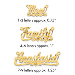 10k White Gold Diamond-cut Heart Name Plate view 16