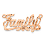 10k White Gold Diamond-cut Heart Name Plate view 13