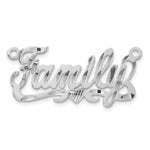 10k White Gold Diamond-cut Heart Name Plate view 3