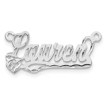10k Yellow Gold Diamond-cut Heart Name Plate view 8